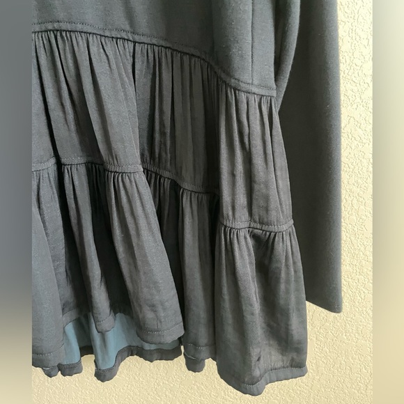 Simply Vera  Vera Wang Women's Small Blue long Sleeve Loose Fitting Blouse - Picture 7 of 10